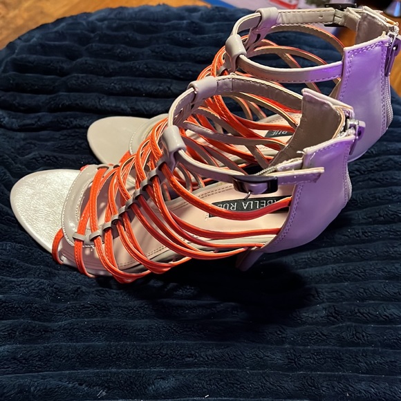 Izabella Rue Stephe Grey/Orange shoe size 9 - Picture 3 of 5